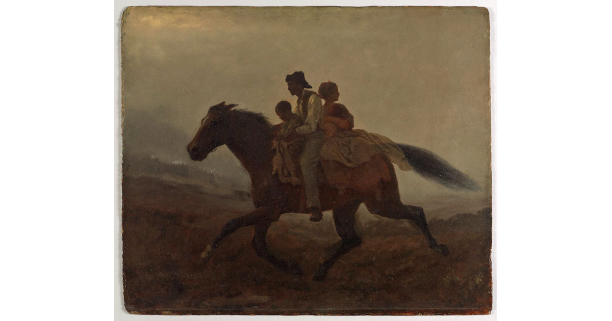 A Ride for Liberty - The Fugitive Slaves, by - Eastman Johnson