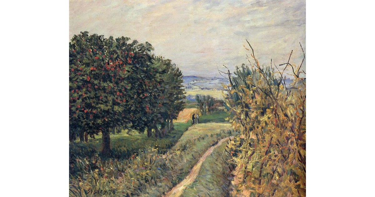 Among the Vines Louveciennes (1874) - Alfred Sisley
