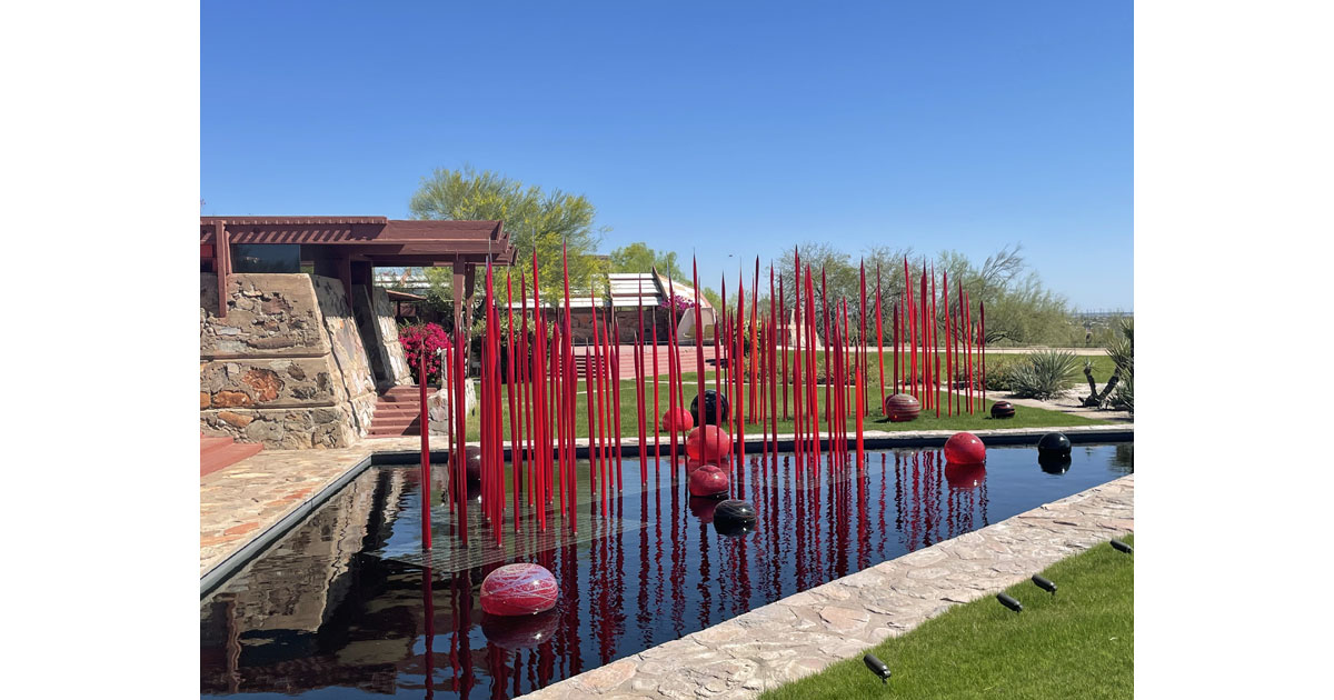 Chihuly's Red Reeds & Niijima Floats