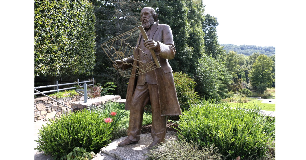 Frederick Olmsted Sculpture at the NC Arboretum