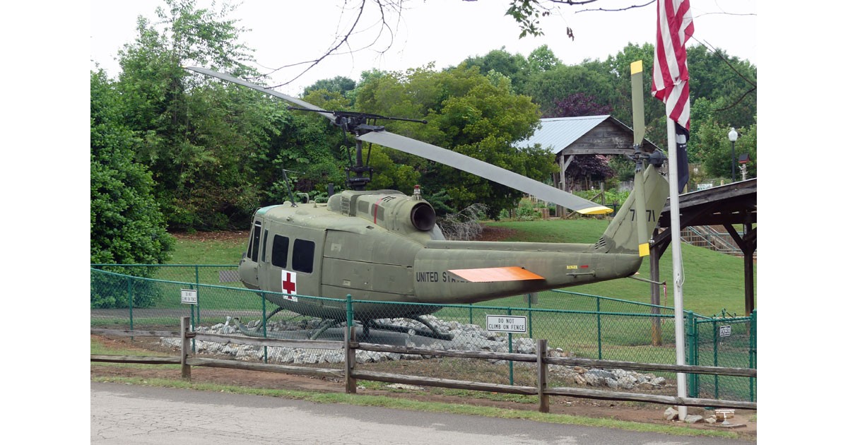 Helicopter at Heritage Park Veterans Museum