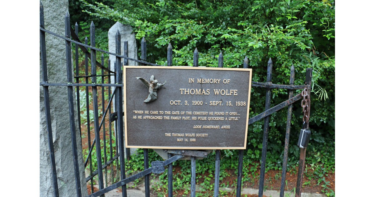 In Memory of Thomas Wolfe - Riverside Cemetery