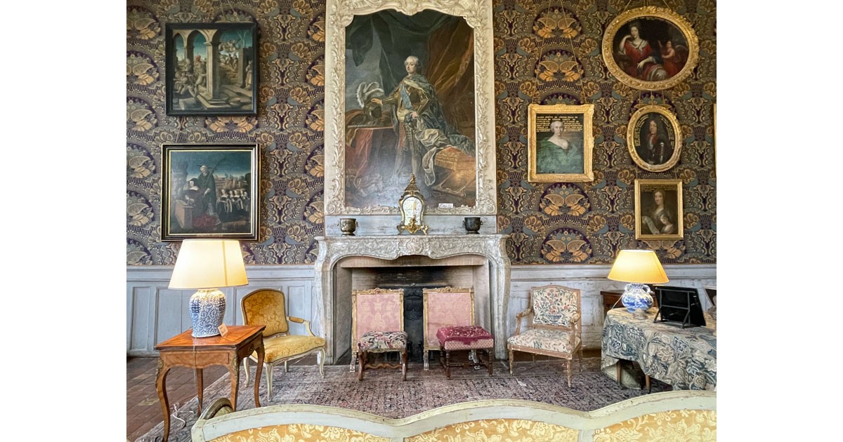Inside Chateau de Commarin