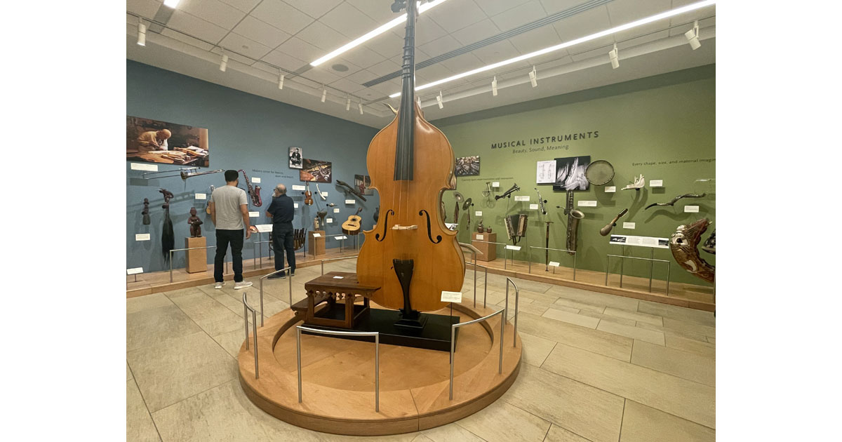 Instruments small and large are on display from around the globe