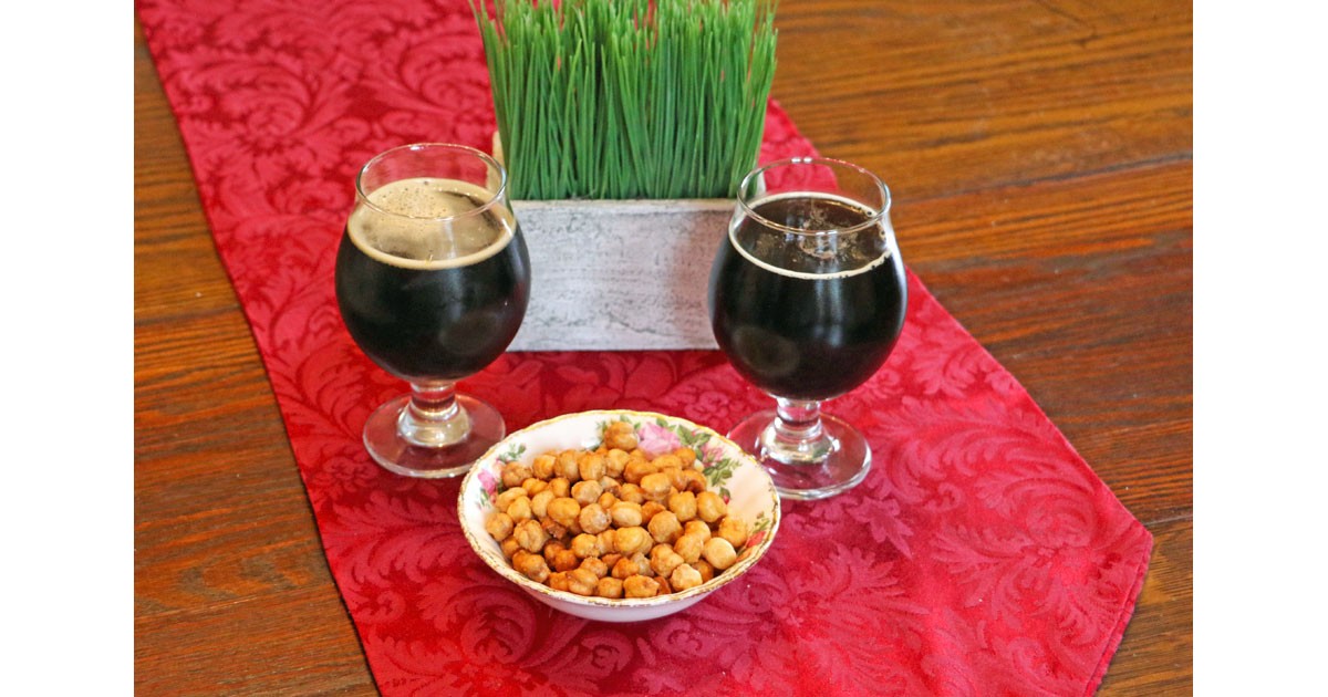 Melissa's Crispy Chickpea Snax-(Spicy-Chile)- Paired with a Chocolate Stout at The Lion & Th Rose B&B