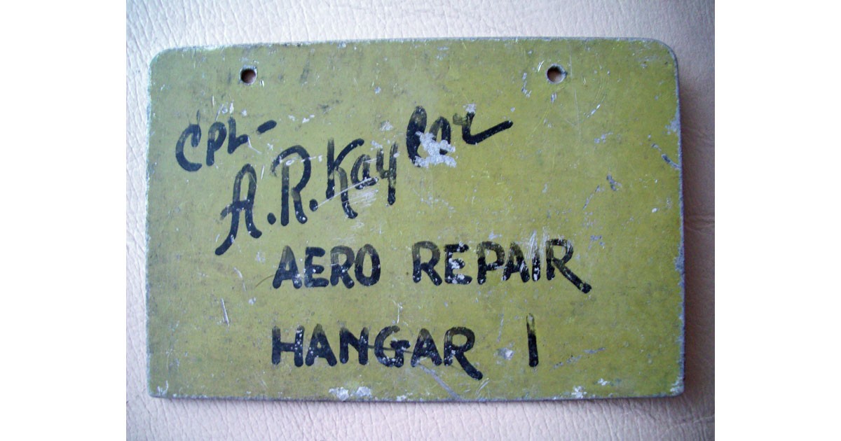 Name tag showing workers on duty