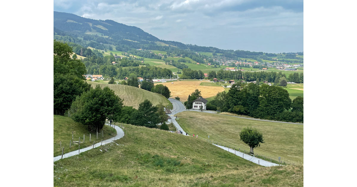 Picturesque countryside of Gruyere