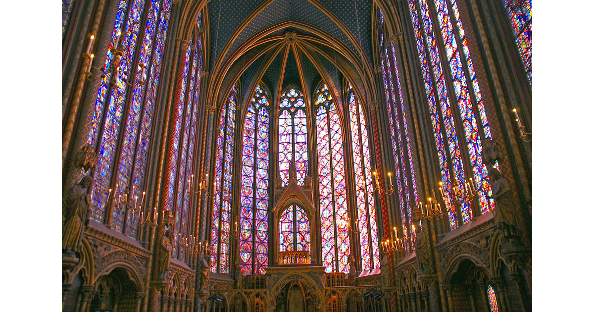 Saint Chapelle interior windows - C Scott Kendall