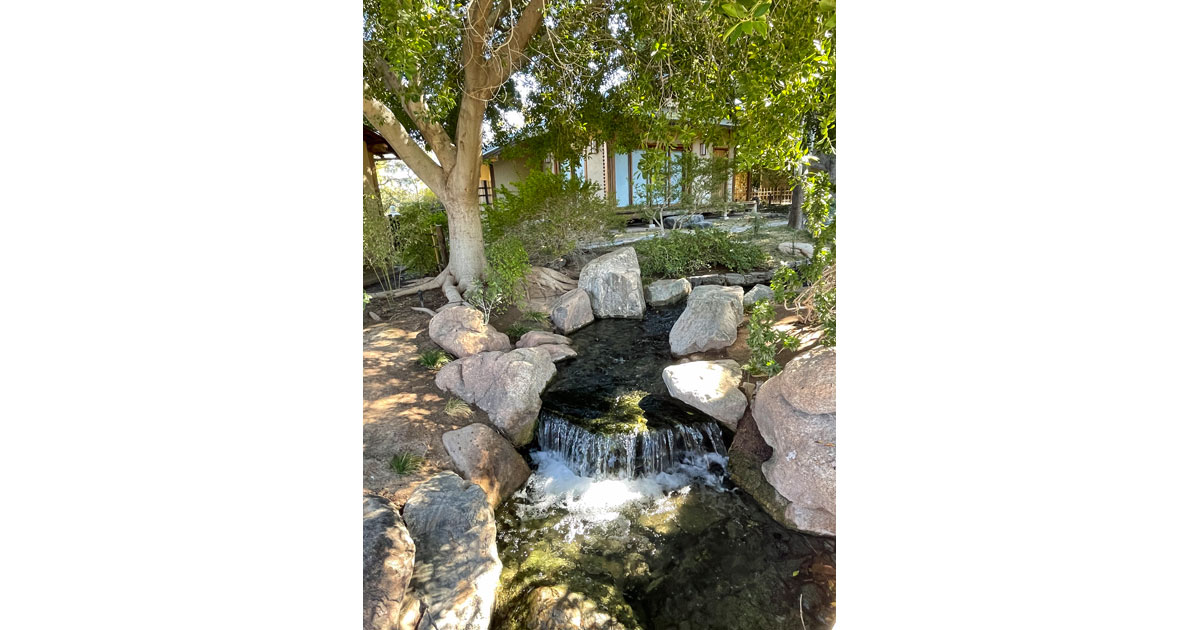 Tea House water feature by Linda Kissam