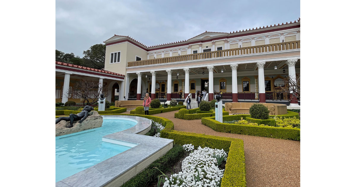 The architecture of the Getty Villa is incredible!