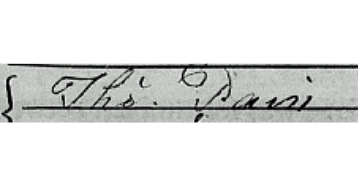 Thomas Paine Signature