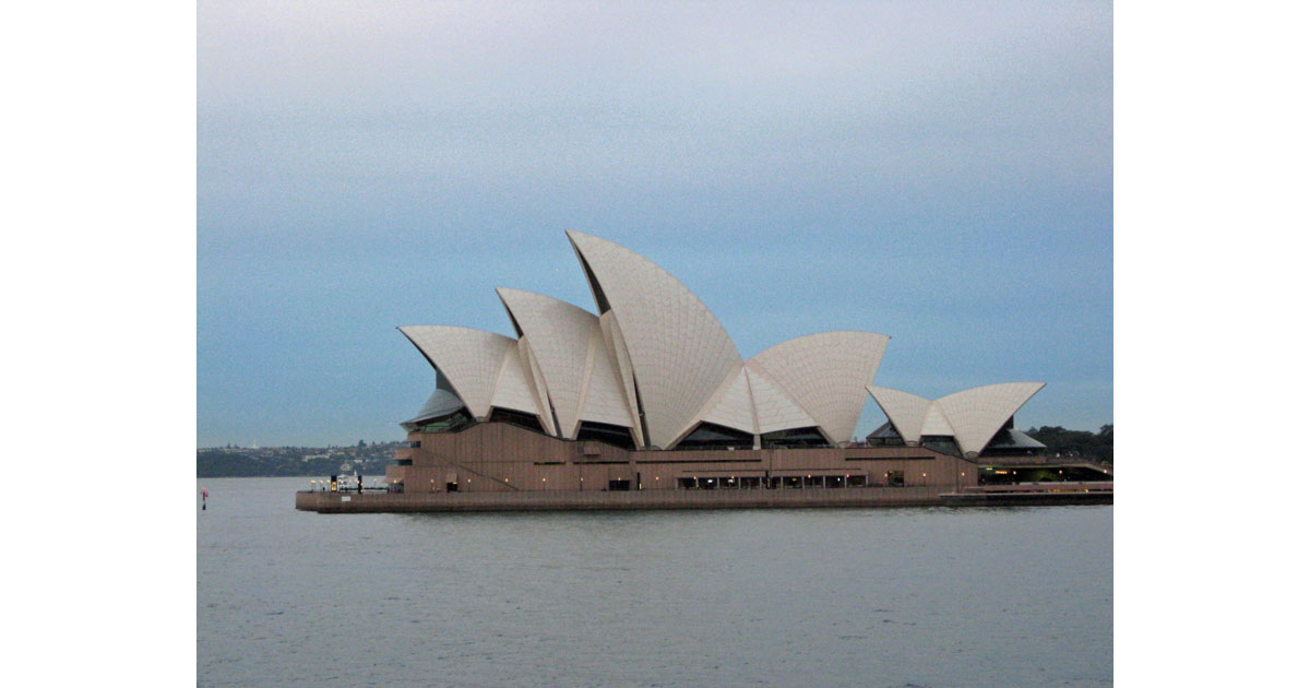 View of Sydney Opera House from our room at Park Hyatt Sydney