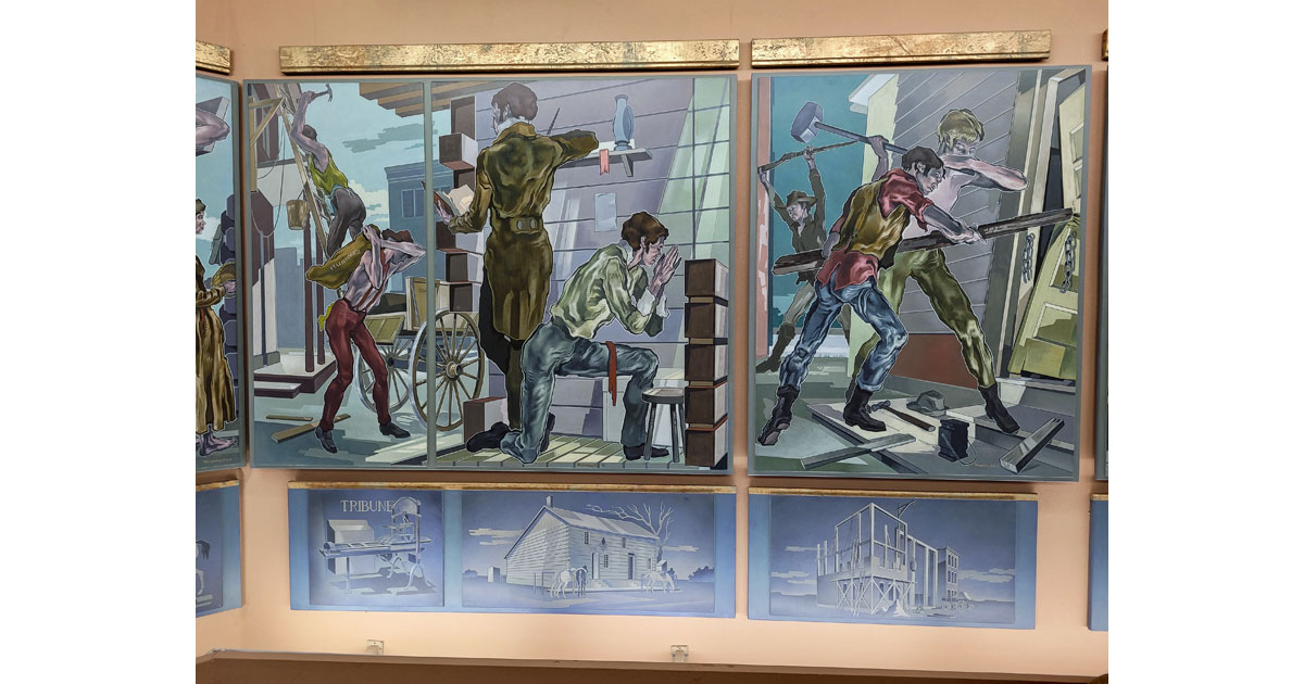 Eric Bransby Murals in Liberty, Missouri - City Council Chambers