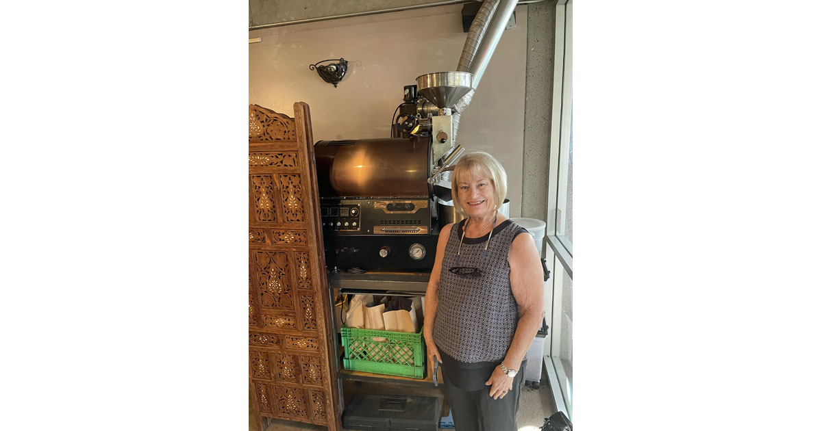 Linda Kissam by the Roaster 