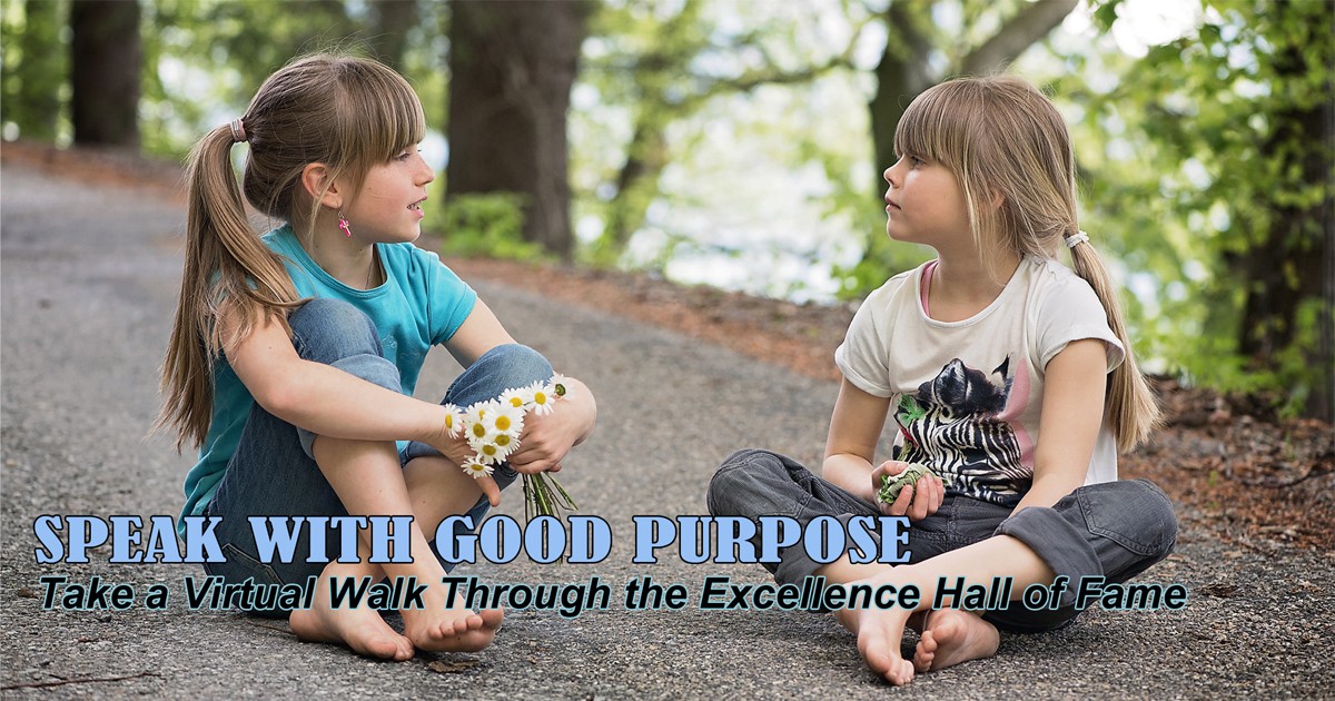 Speak with Good Purpose Excellence Hall of Fame